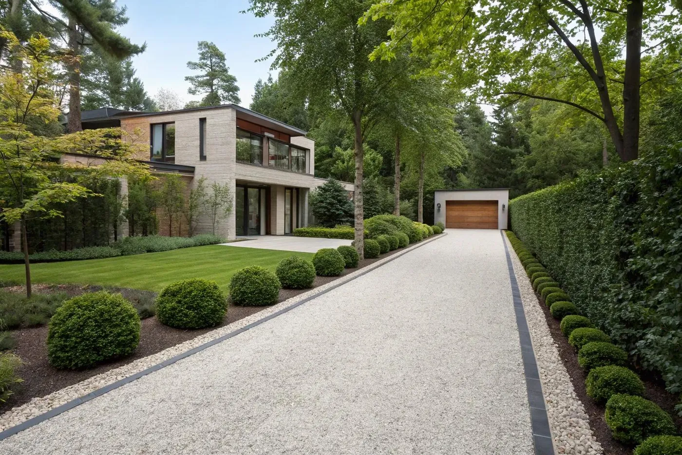 London garden and driveway left undisturbed after a no-dig drain repair